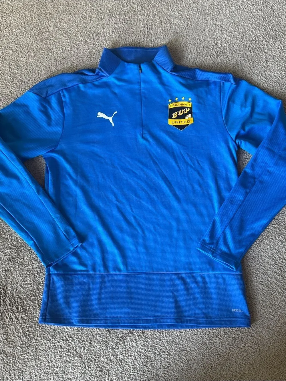 Rare! Puma Team Goal 23 Cincinnati United Quarter-Zip Training Top!